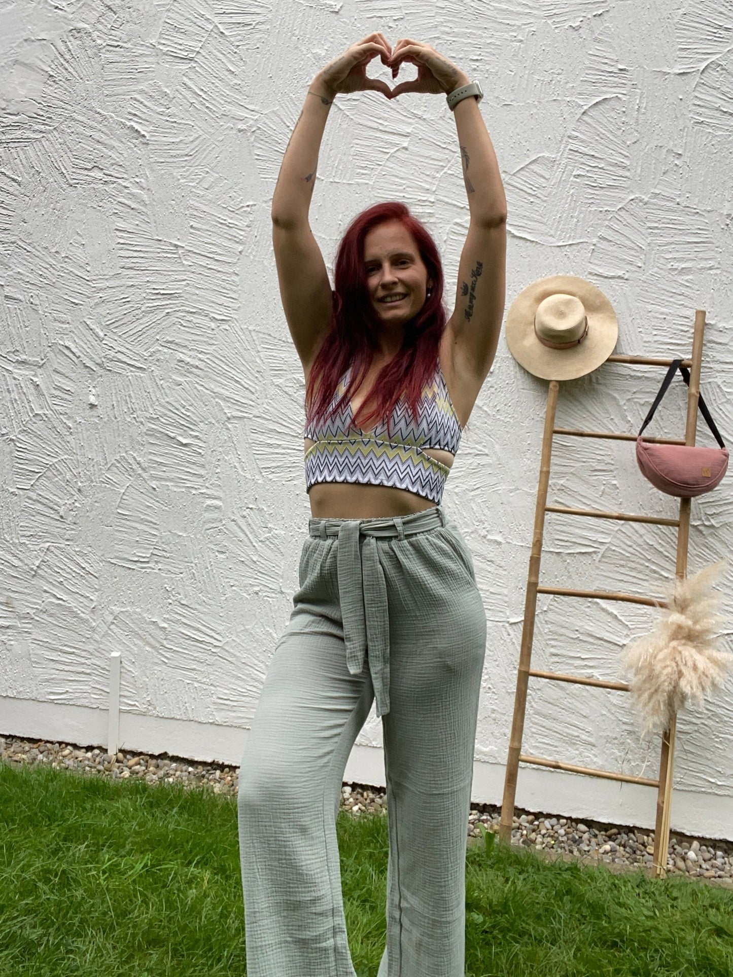 Damen-Musselin-Hose