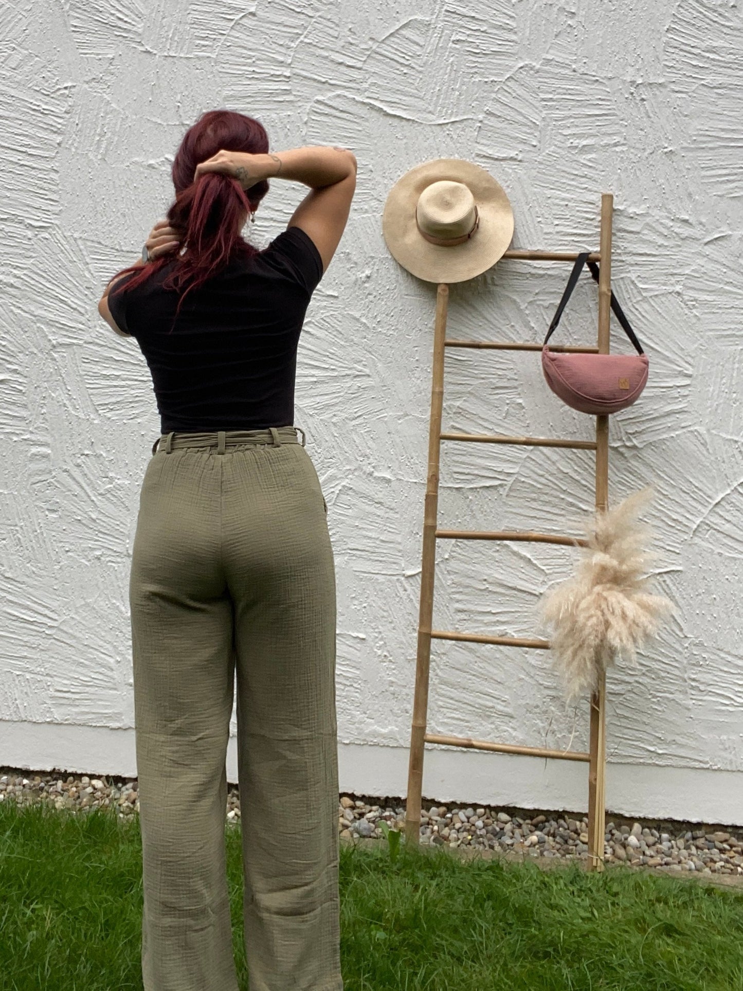 Damen-Musselin-Hose