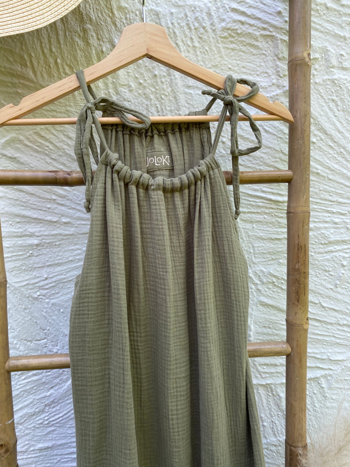 Belia Musselin-Damenkleid Ärmellos