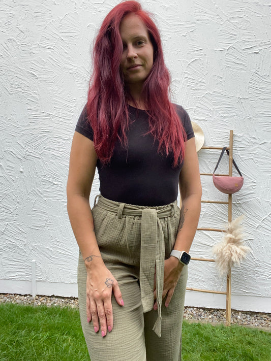 Damen-Musselin-Hose