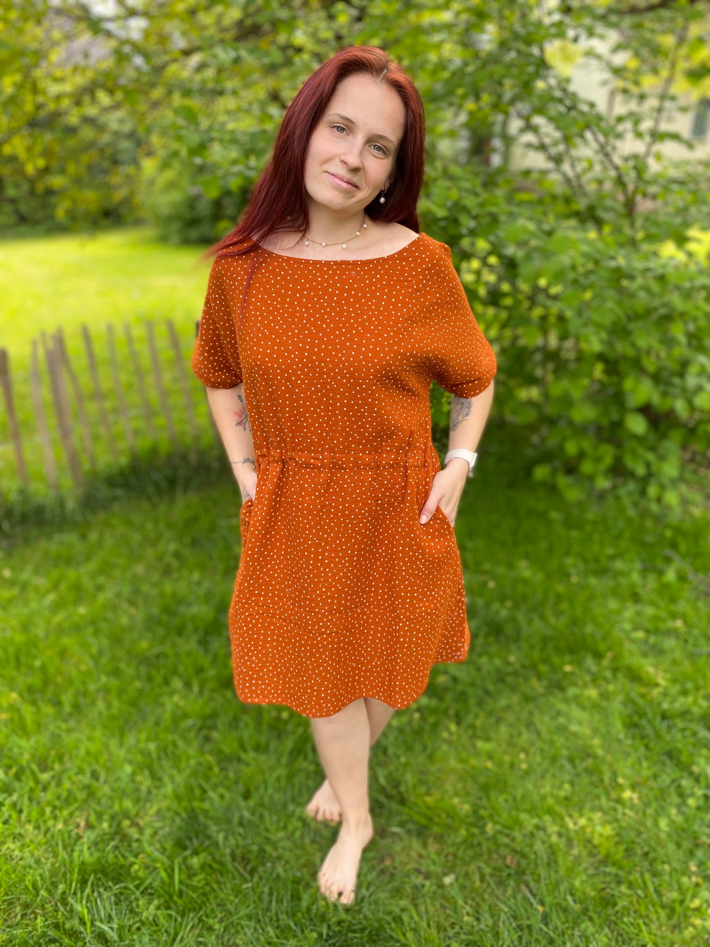 Belia Musselin-Damenkleid